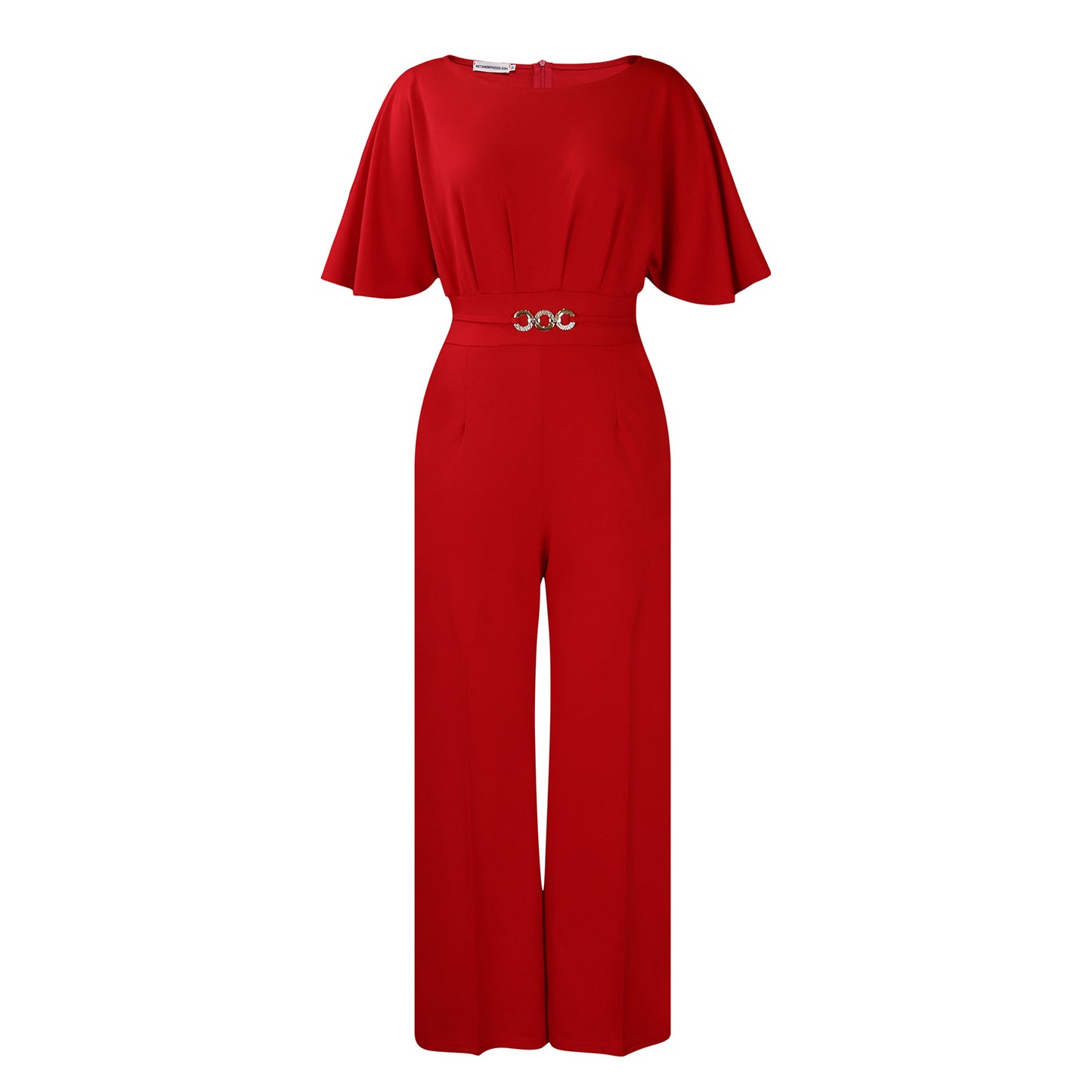Women's Summer Fashion Round Neck Solid Color Pants