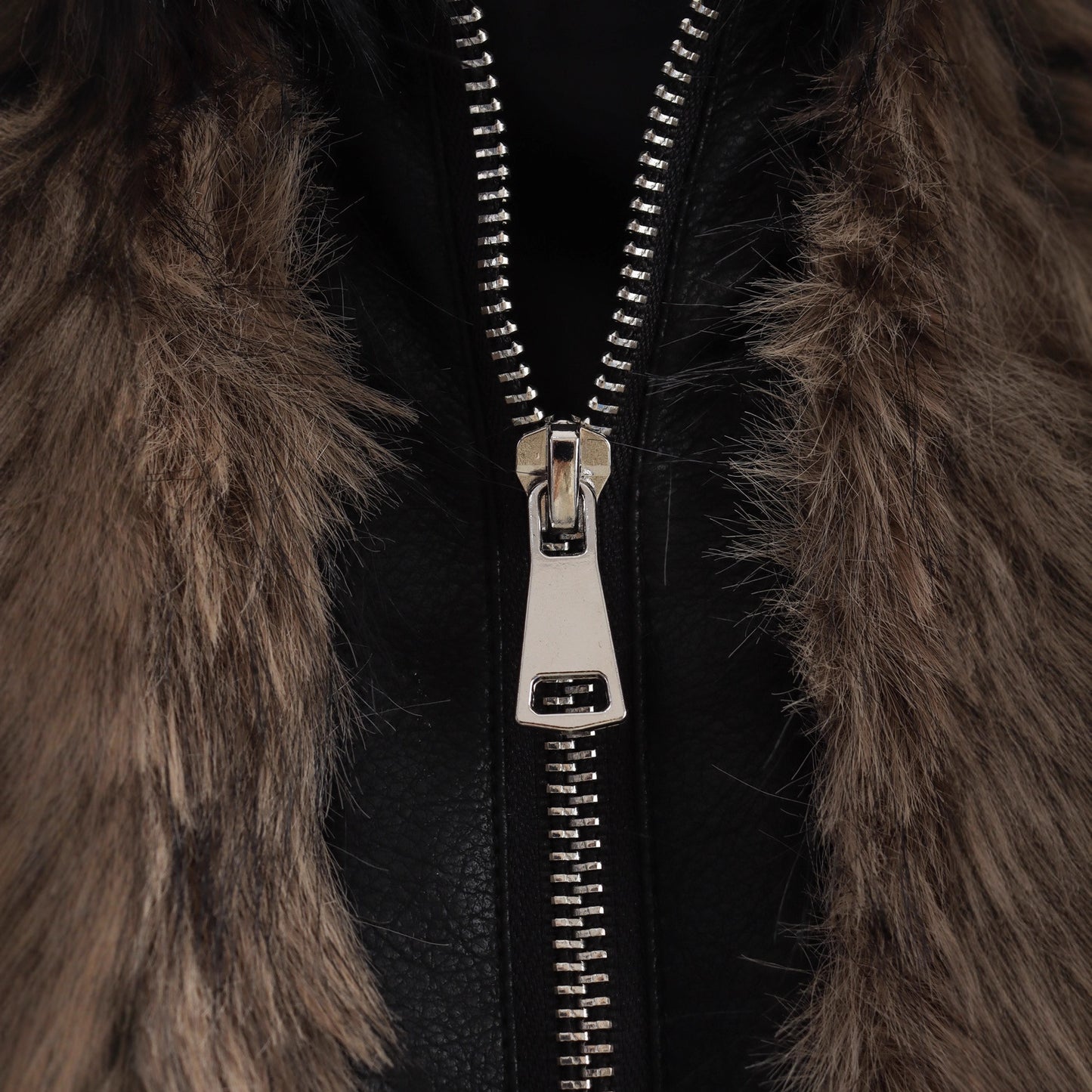 Innovative Attractive Simple Color Matching Fur Jackets