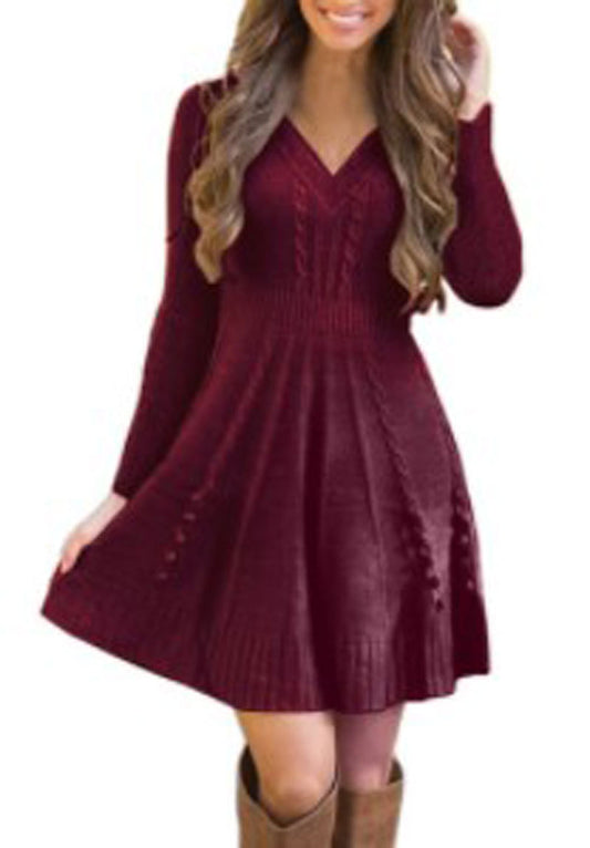 Women's Stylish Graceful Loose Knitted Dress Knitwear
