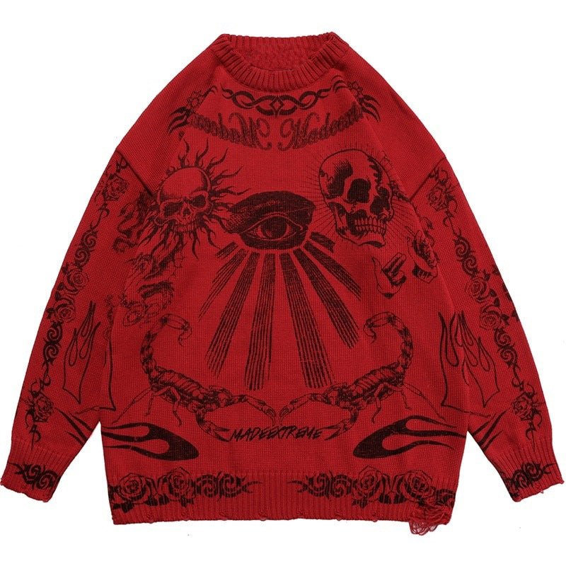 Punk Rock Hip Hop Skull Dark Sweaters