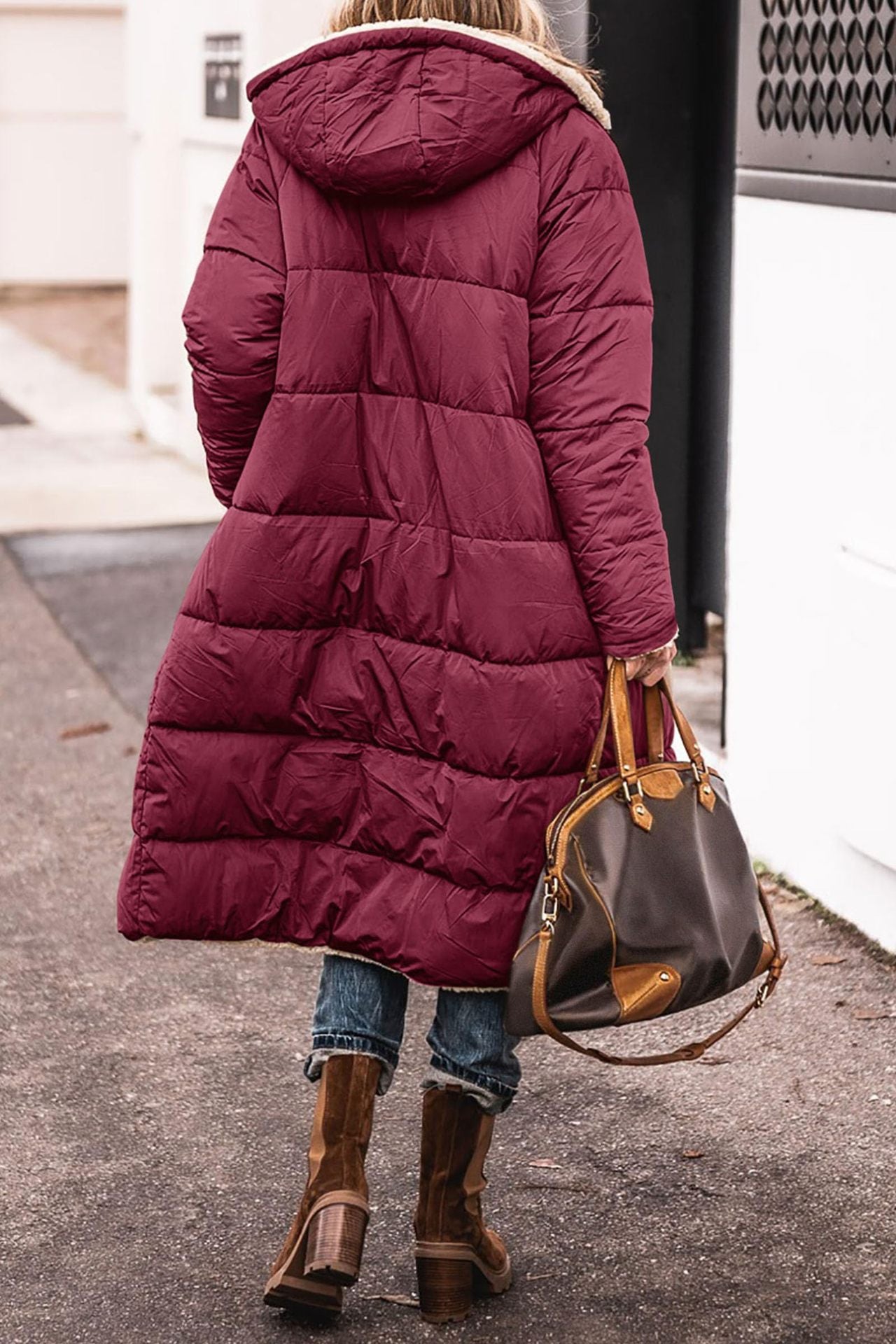 Women's Winter Warm Hooded Fur Collar Cotton Coats