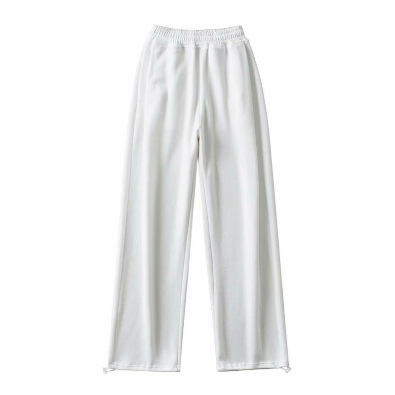 Female Casual Jogger Gray High Waist Pants