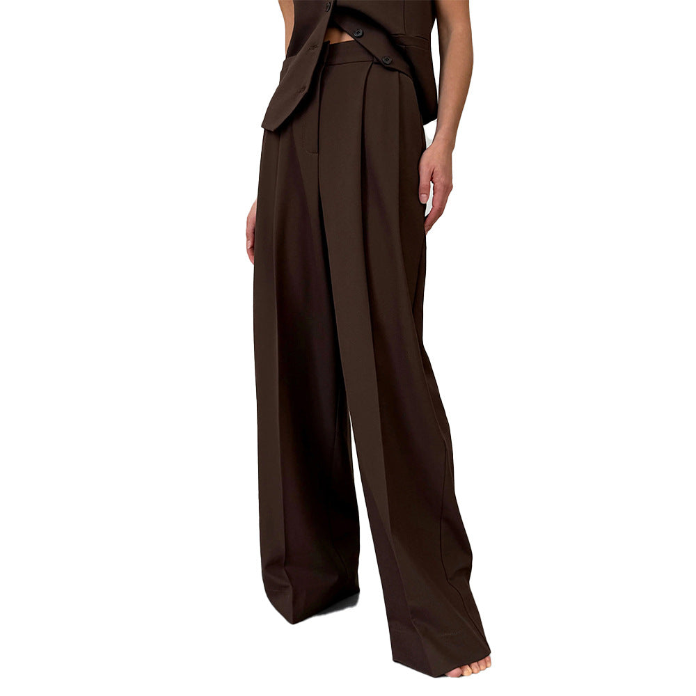 Women's Cool Draping Trousers Loose Straight Pants
