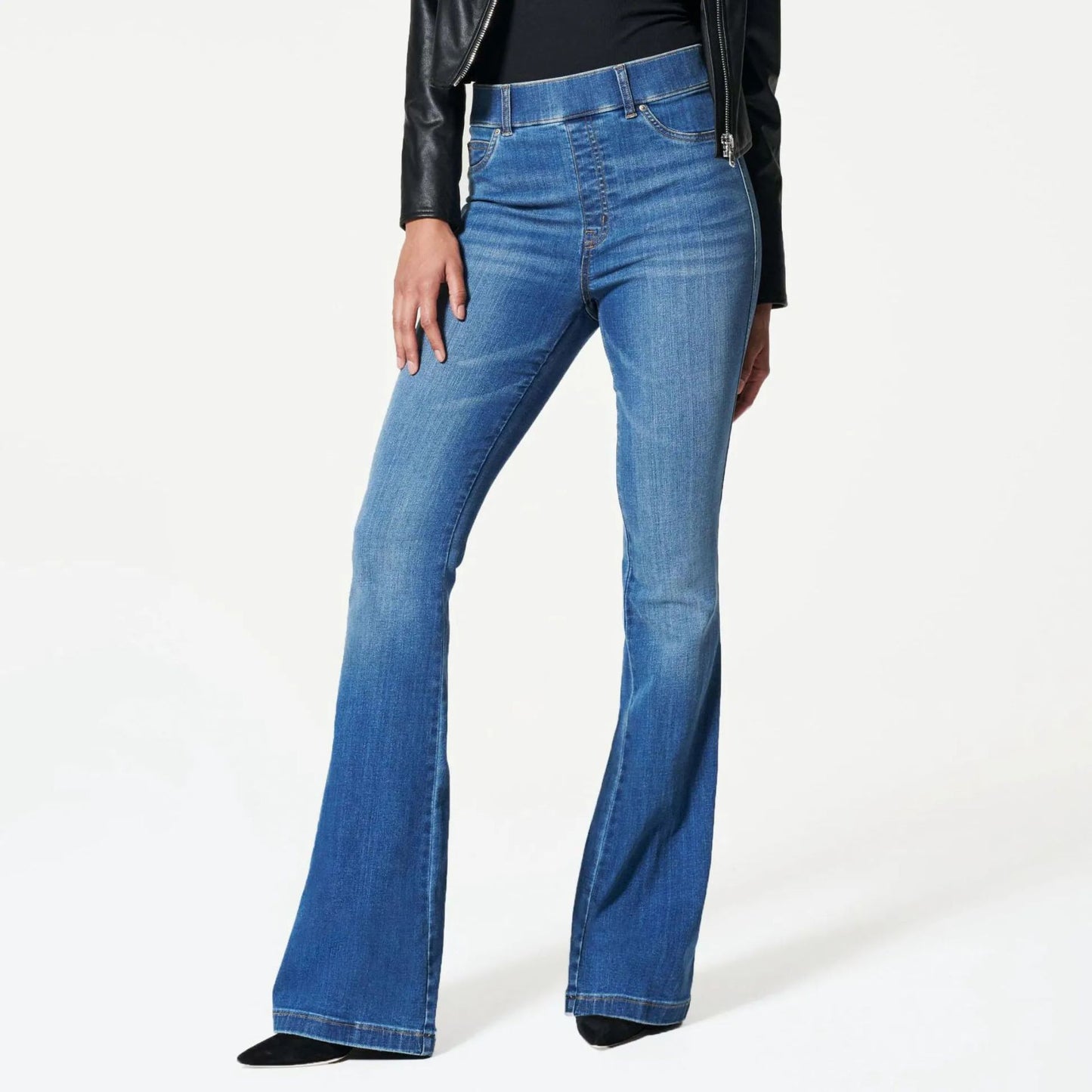 Women's Cool Tight Stretch Flared Trousers Jeans
