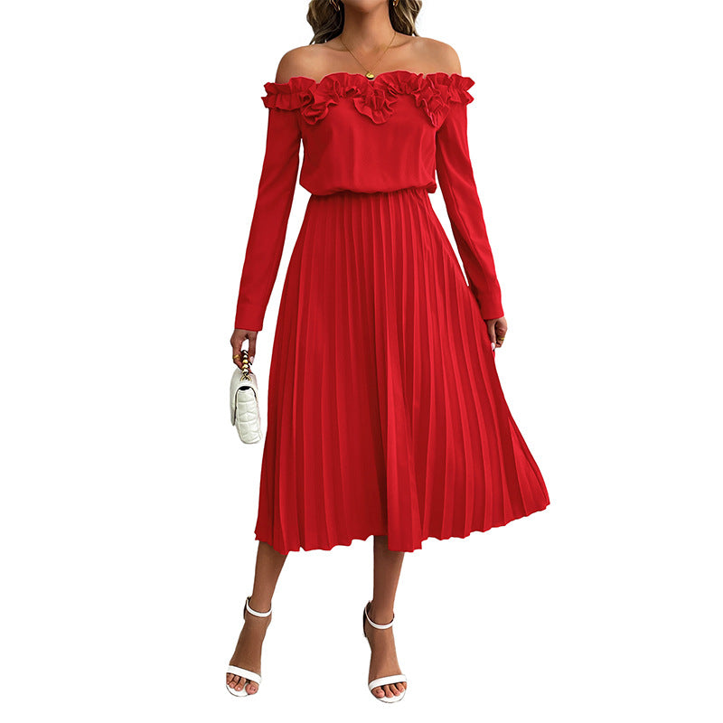Women's Dating Party Elegant Sweet Style Long Sleeve Dresses