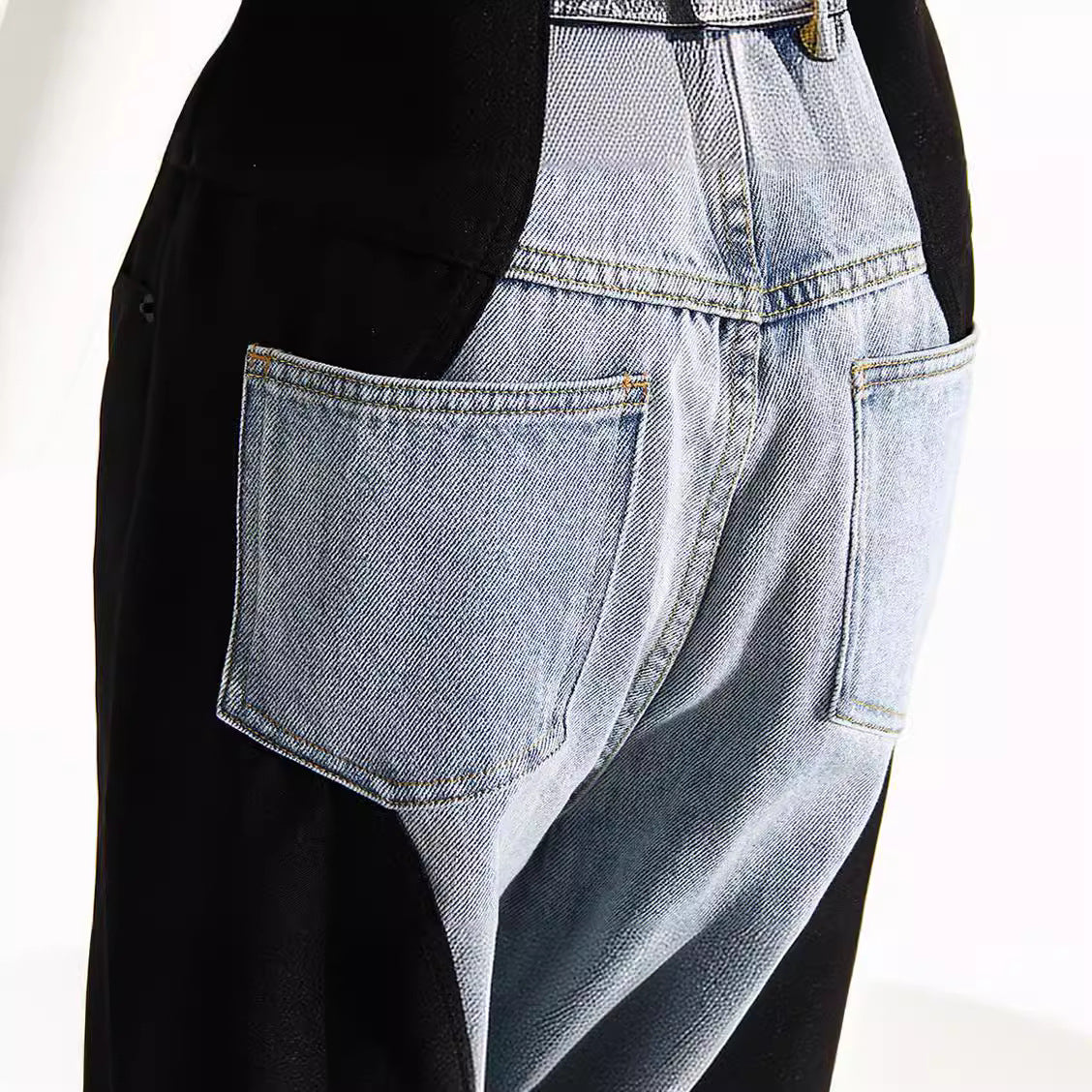 Denim Stitching Slimming Leg Trimming Female Street Style Jeans