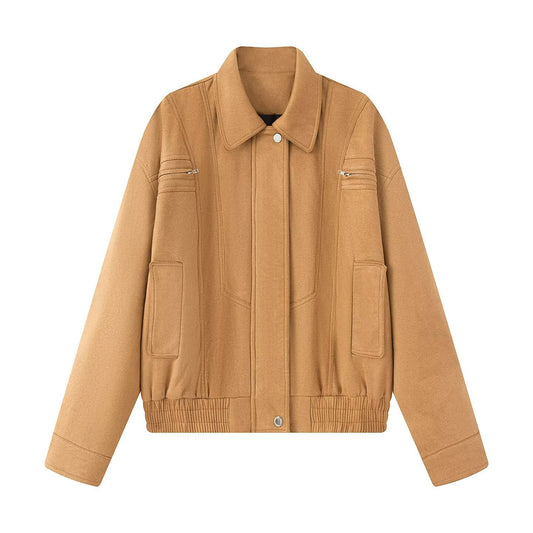 Women's Fashion Casual American Retro Handsome High-grade Coats