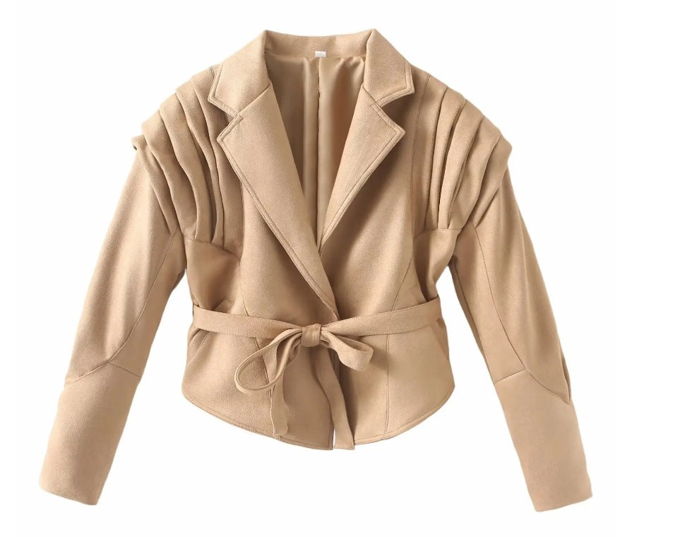 Women's Retro Imitation Leather Quality Soft Sheepskin Jackets
