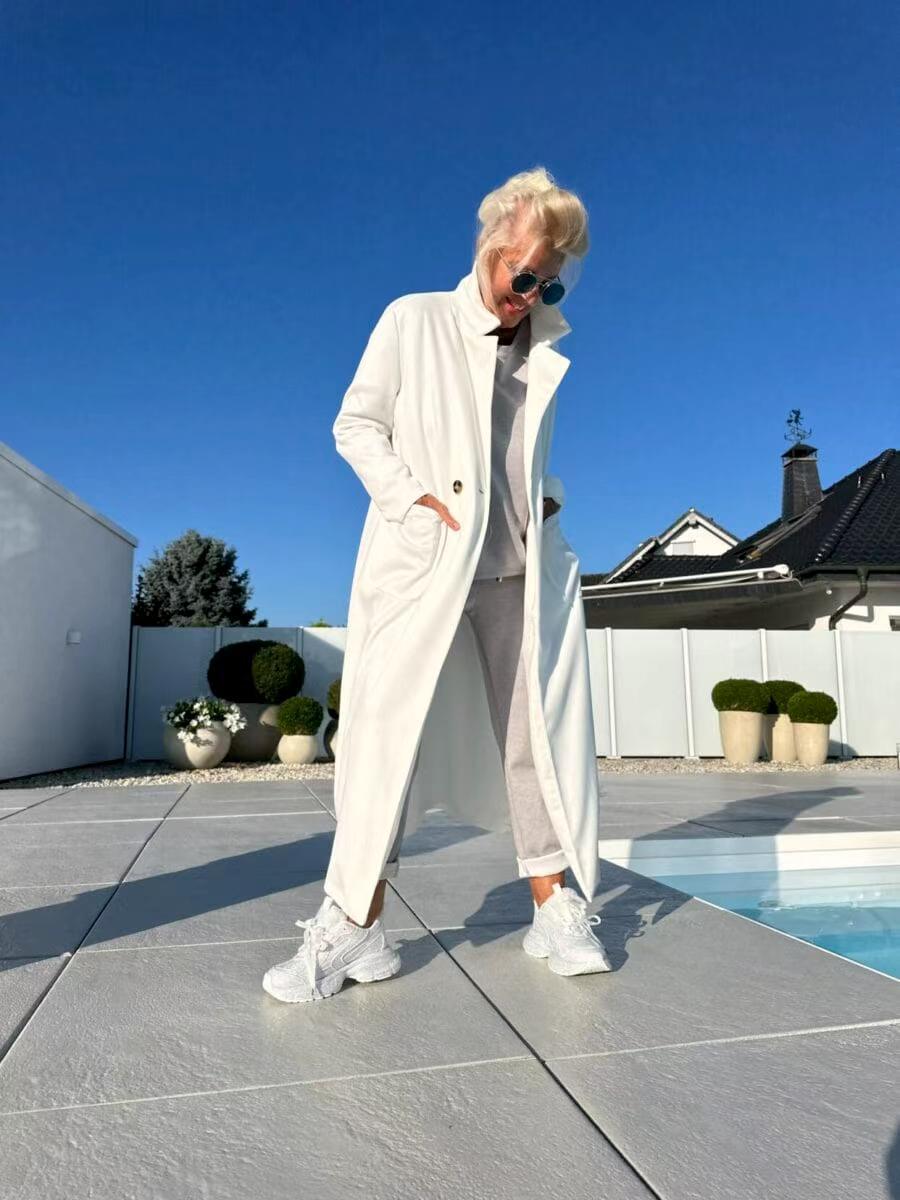 Suede Long Sleeve Casual Versatile Outerwear Coats