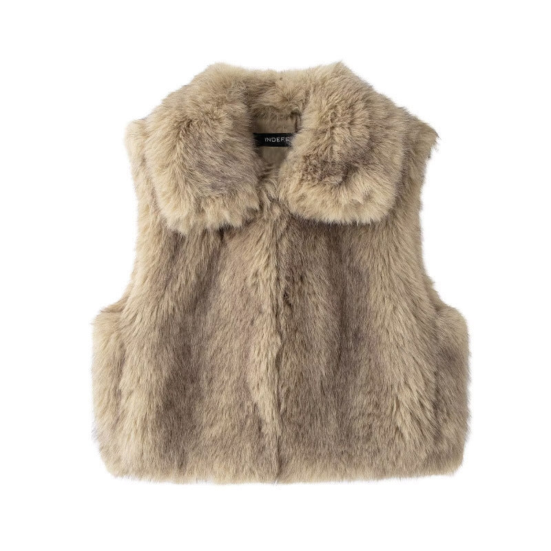 Women's Innovative Street Fashion Faux Fur Coats