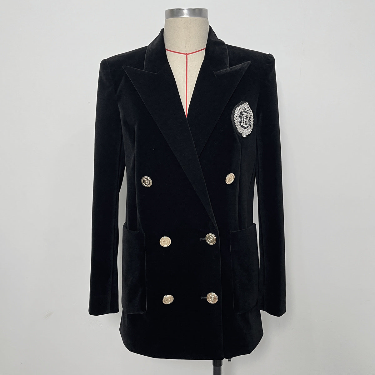 Women's Temperament Commute Collar Advanced Slim Mid-length Blazers