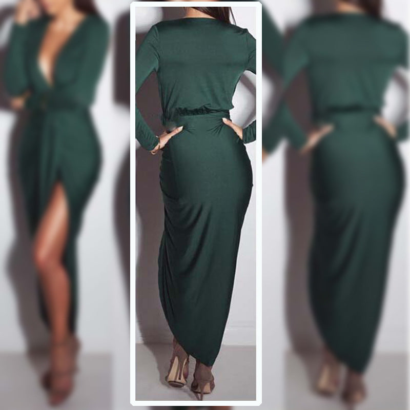 Women's Sexy Fashion Pleated Elegant Nightclub Long Skirts