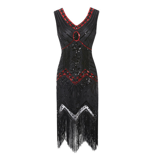 Retro Style Sequin Bead Dress Front Back Wedding Dresses