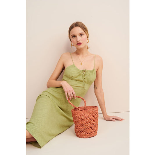 Women's Rayon Polka Dot Halter Spaghetti Straps Dresses