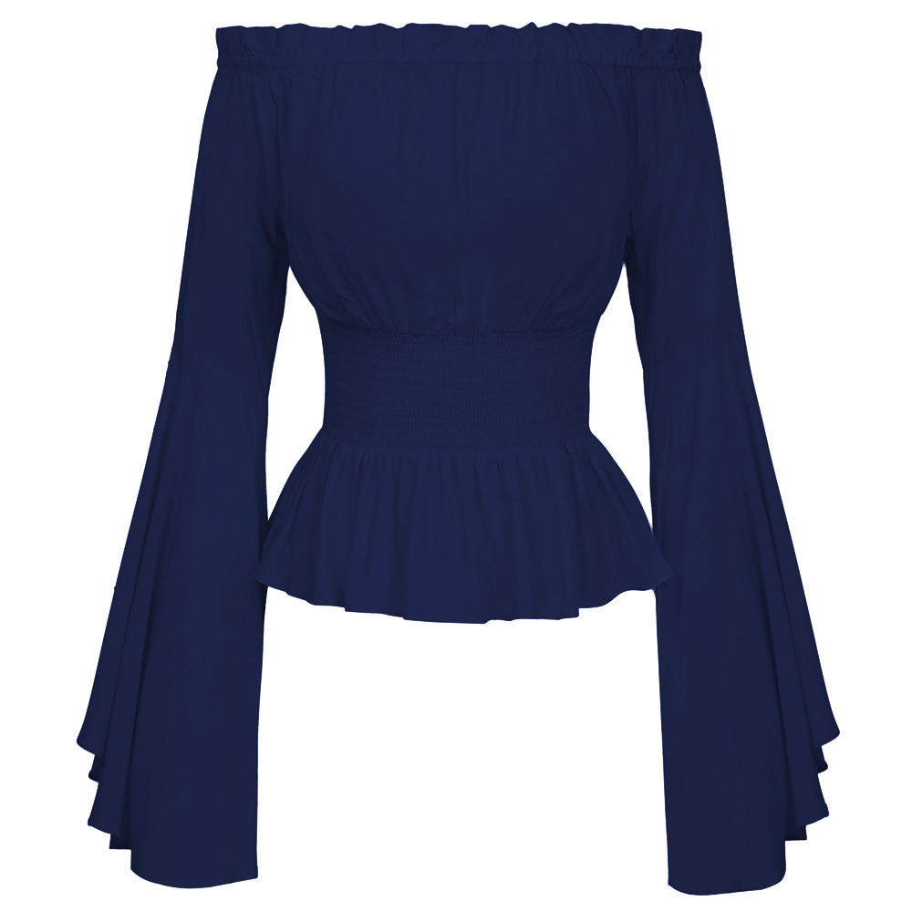 Classy Women's Long Sleeve Renaissance Medieval Dress