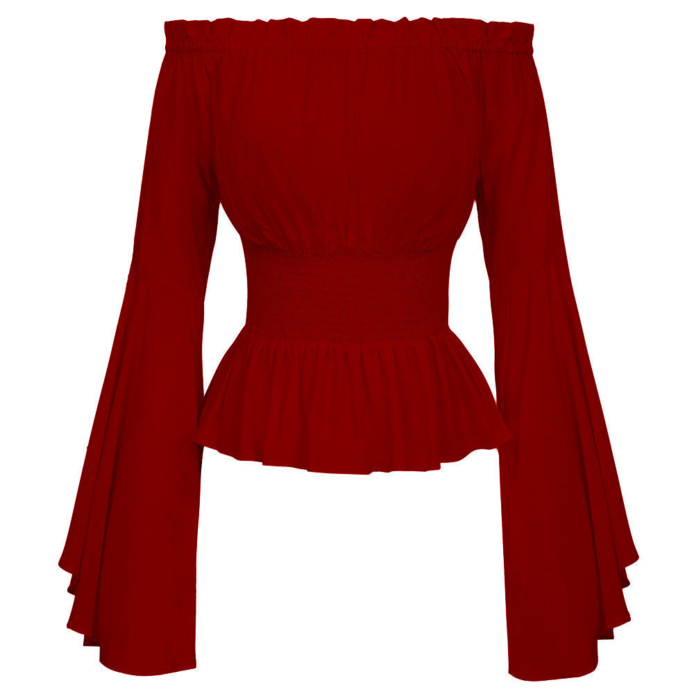Classy Women's Long Sleeve Renaissance Medieval Dress