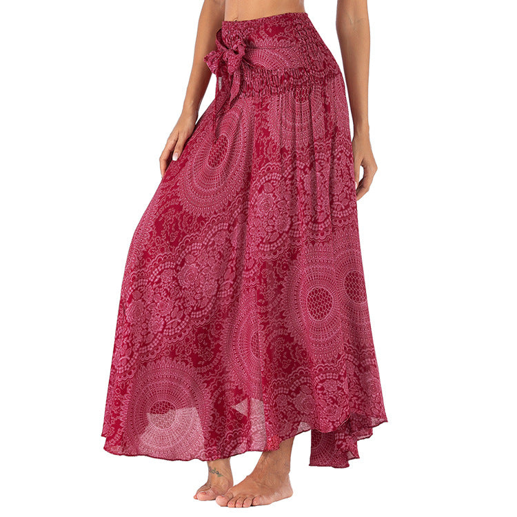 Casual Thai Dress Beach Vacation Two-way Large Dresses