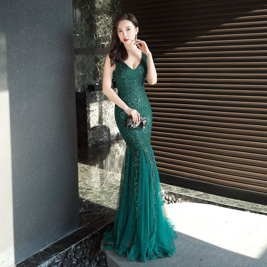 Women's Dress For Banquet Temperament Elegant Long Wedding Dresses