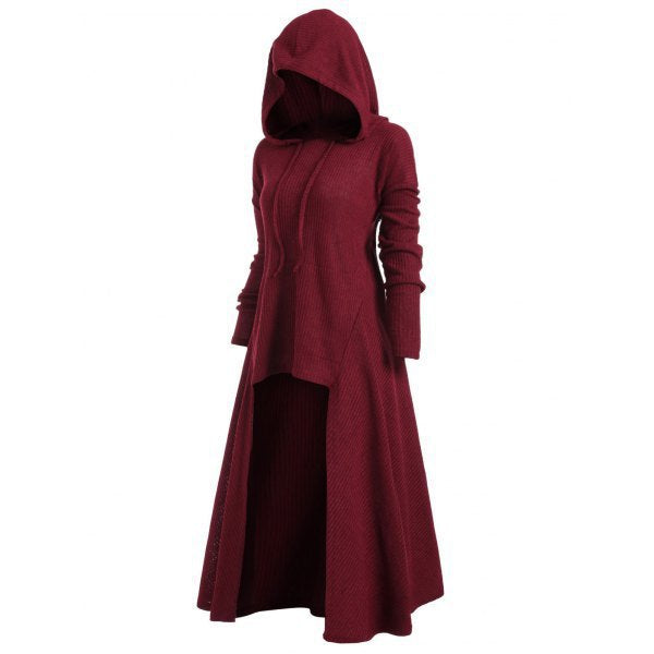 Women's Hooded Casual Loose Elastic Solid Color Coats