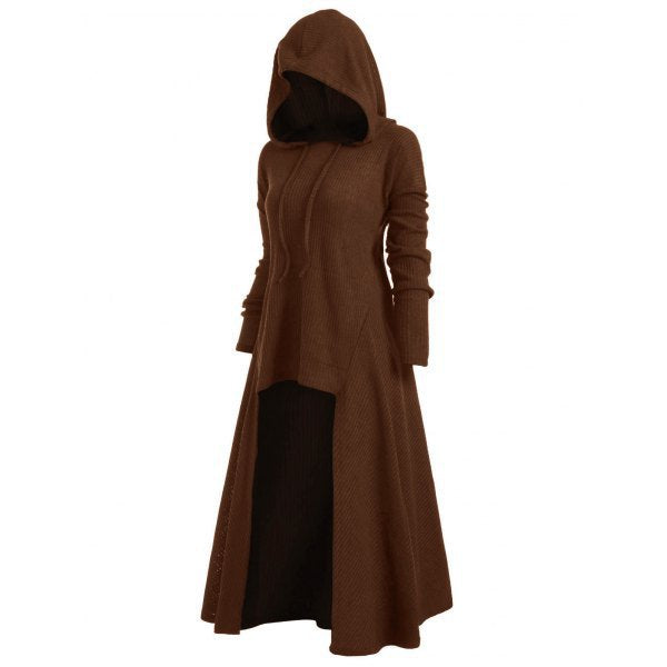 Women's Hooded Casual Loose Elastic Solid Color Coats