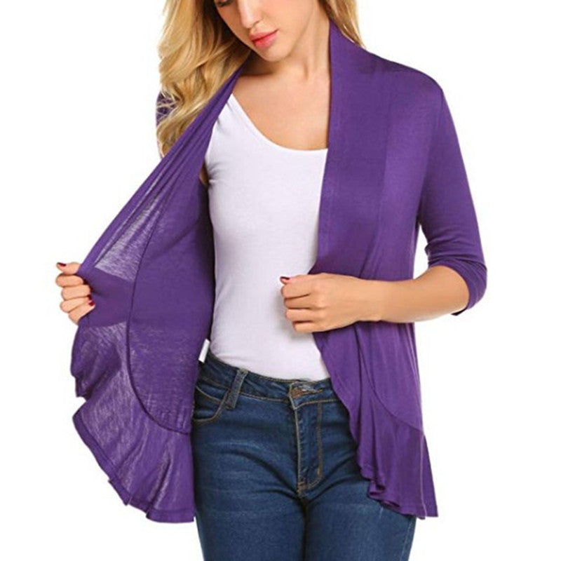 Classy Beautiful Slouchy Women's Solid Color Women's Sweater