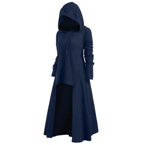 Women's Hooded Casual Loose Elastic Solid Color Coats