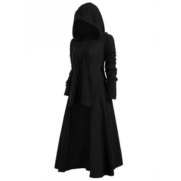 Women's Hooded Casual Loose Elastic Solid Color Coats