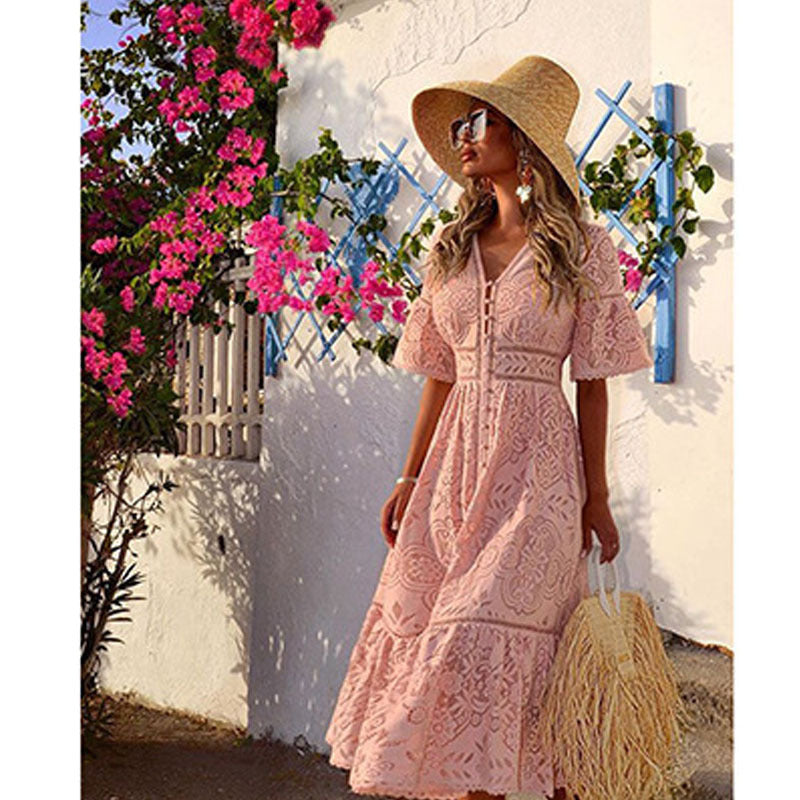 Women's Comfortable Sexy Lace Slim Dress Dresses