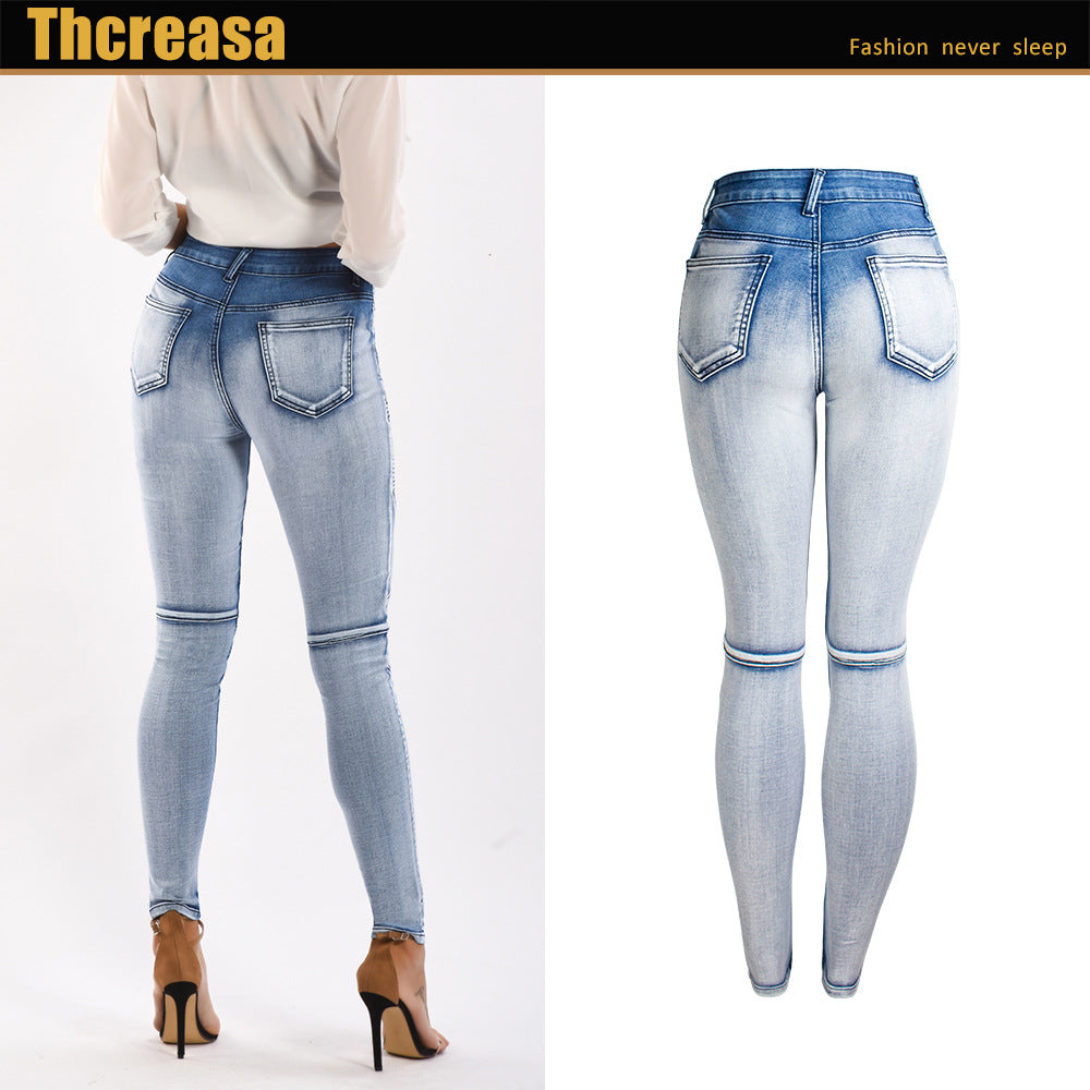 Women's Slim Fit Stretch Slimming Denim Pencil Jeans