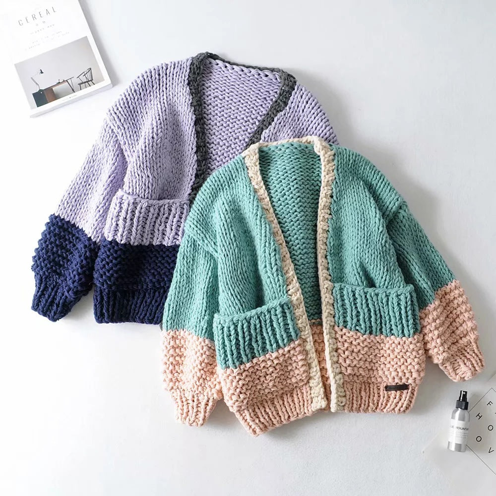 Thick Loose Knitted Lazy Hand-woven Ball Sweaters