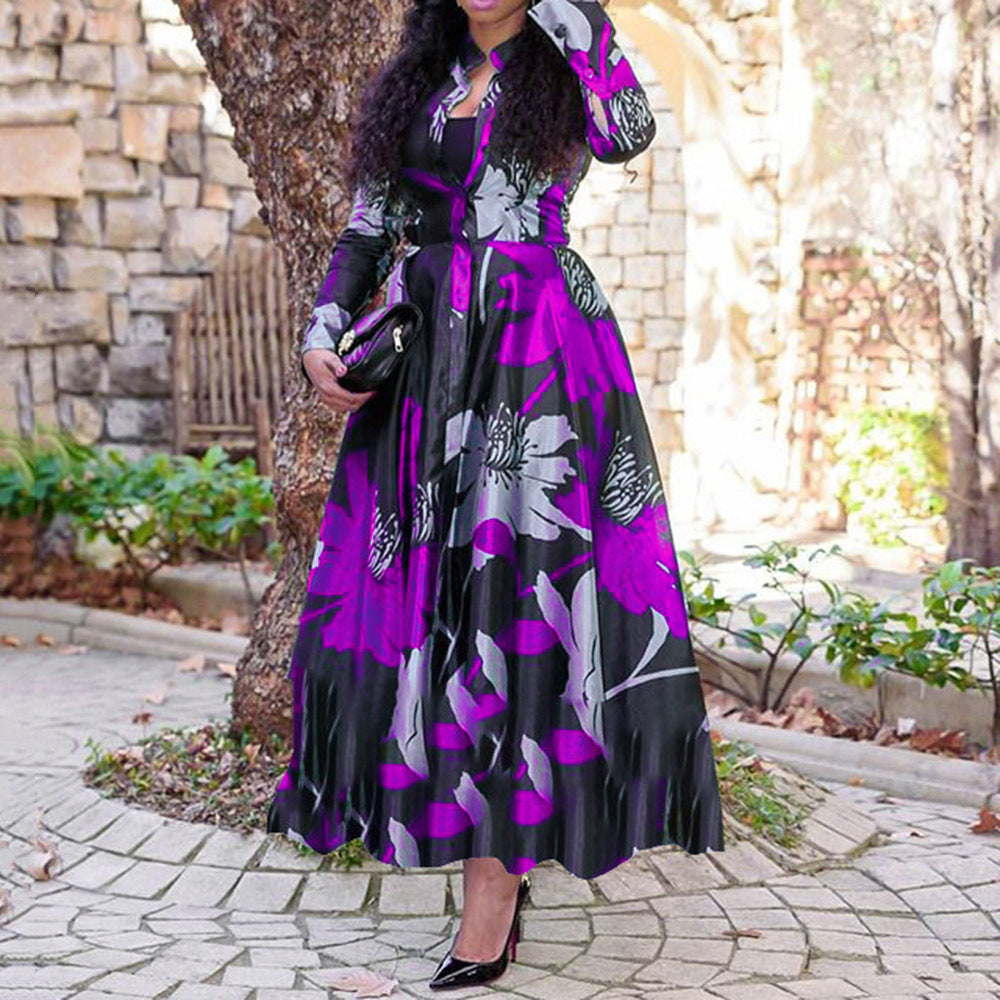 Innovative Women's Printed Wear Wide Hem Dress