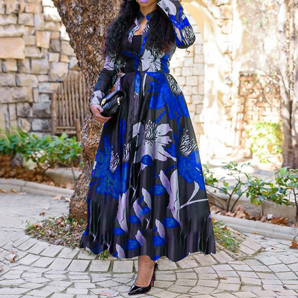 Innovative Women's Printed Wear Wide Hem Dress