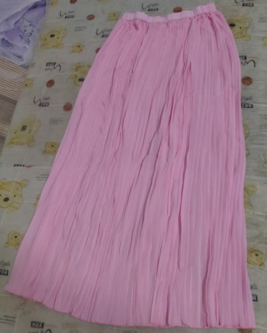 Women's Summer Waist Pleated Large Swing Dress Skirts