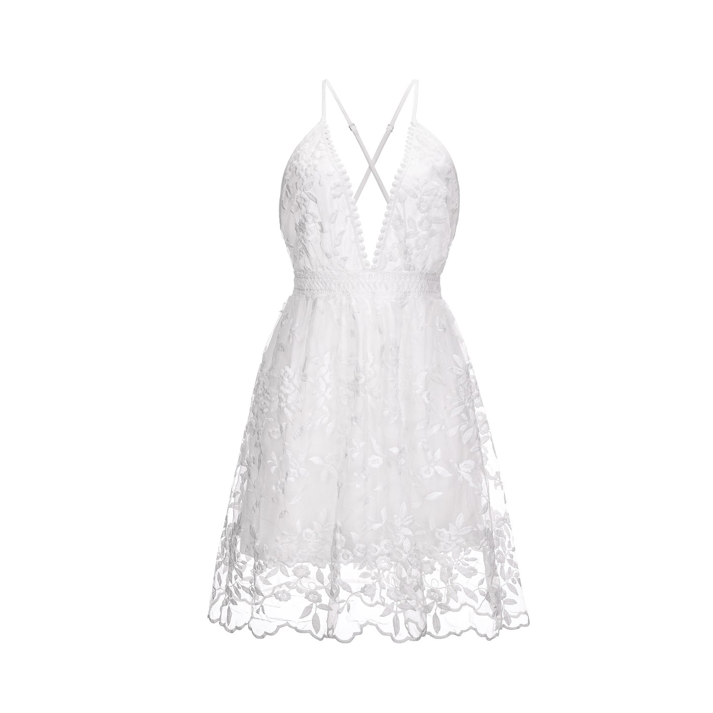 Cool Slouchy Classy Women's Lace Backless Dress