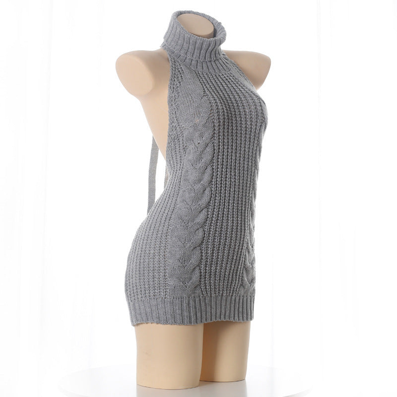 Casual Backless Head Virgin Killer Sexy Sweaters