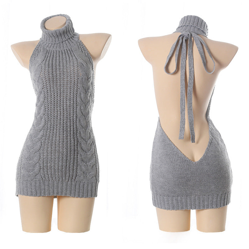 Casual Backless Head Virgin Killer Sexy Sweaters