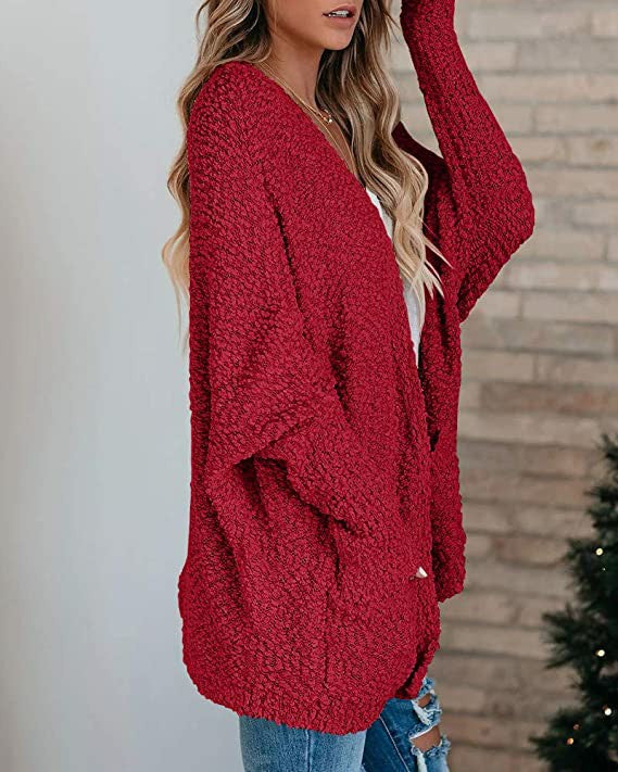 Women's Winter Knitted Double Bag Mid-length Knitwear