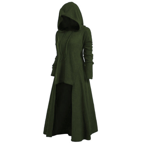 Women's Hooded Casual Loose Elastic Solid Color Coats