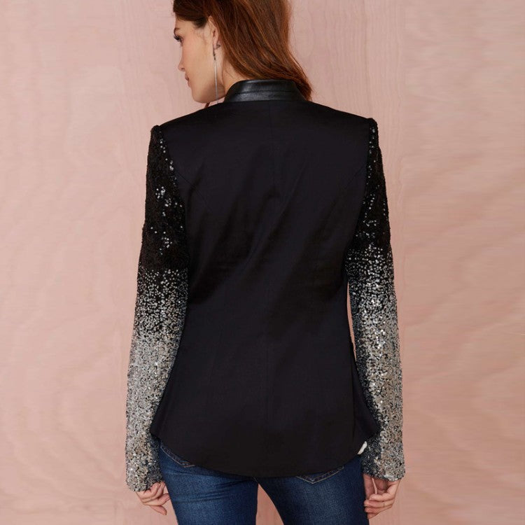 Women's Innovative Pretty Sequined Casual Small Jackets