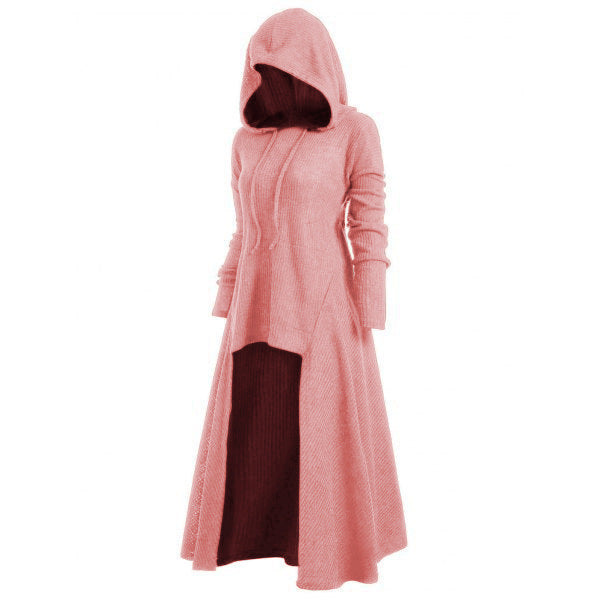 Women's Hooded Casual Loose Elastic Solid Color Coats
