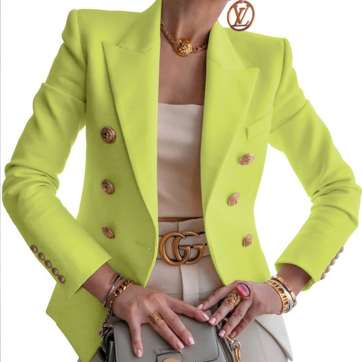 Women's Trendy Solid Color Fashionable Casual Blazers
