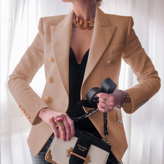 Women's Trendy Solid Color Fashionable Casual Blazers