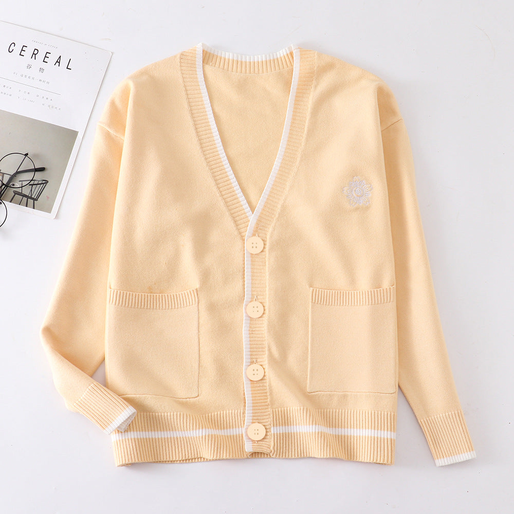 Loose Idle Sweet Long Sleeve Angora Cardigans