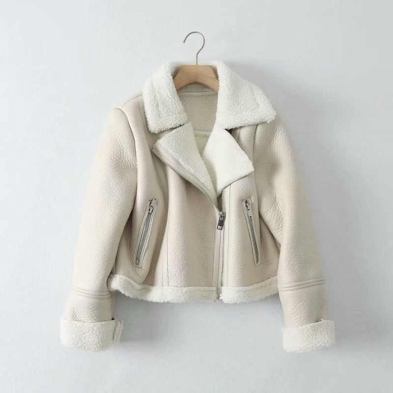 Women's Unique Street Fashion Casual Fur Jackets