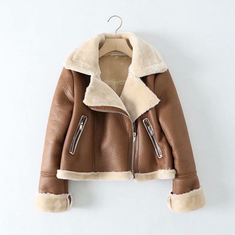 Women's Unique Street Fashion Casual Fur Jackets
