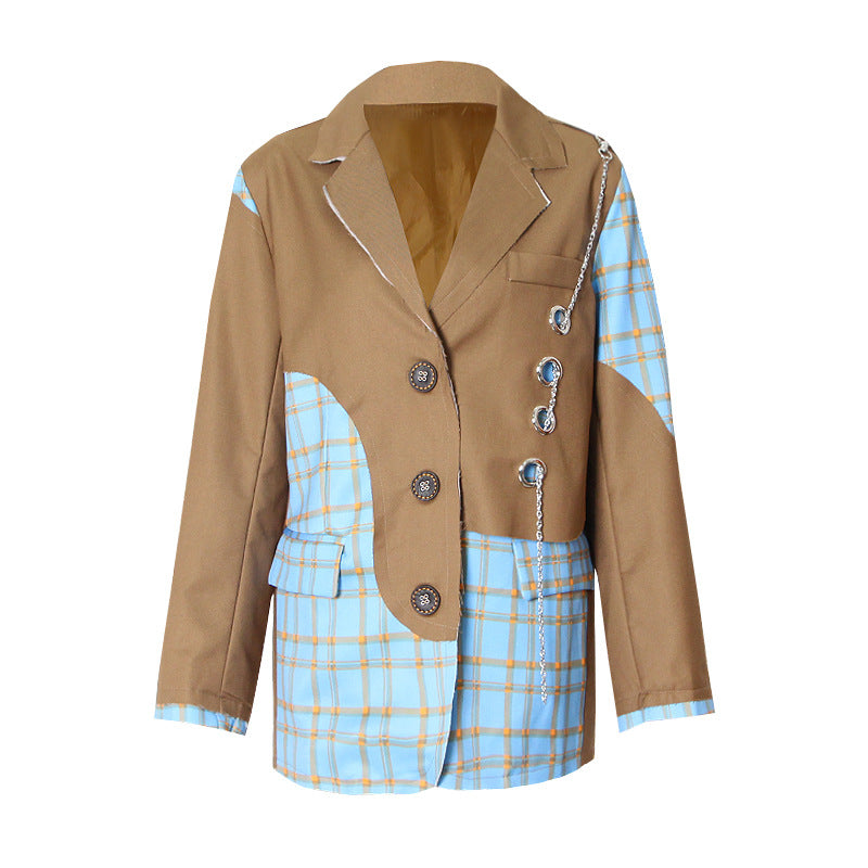 Australian Fashion Design Polo Collar Long Blazers