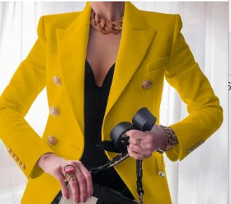 Women's Trendy Solid Color Fashionable Casual Blazers