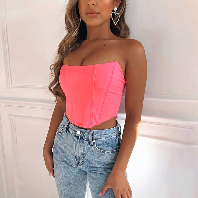Women's Bright Satin Curved Cute Sexy Style Blouses
