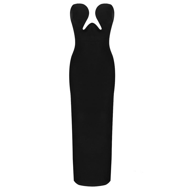 Women's Type Split Stretch Bandage One-piece Dress Dresses
