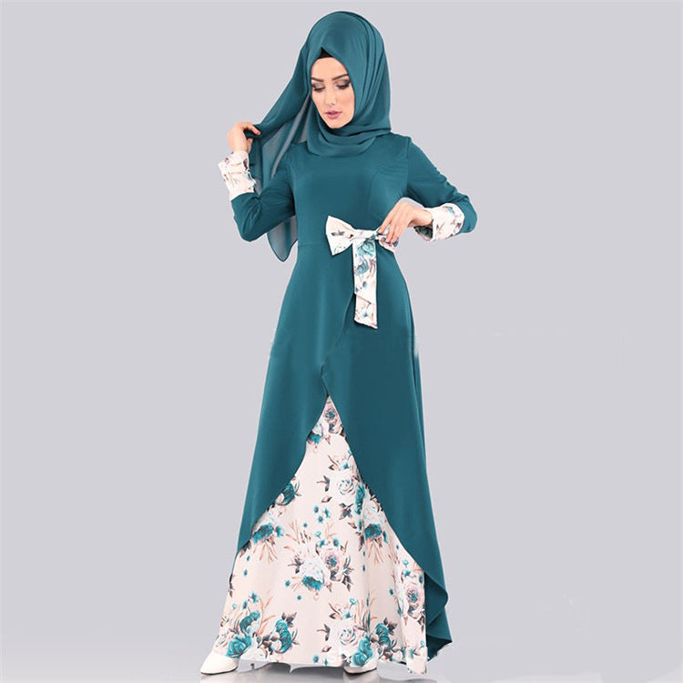 Women's Arab Slim Fit Pullover Long Dress Dresses